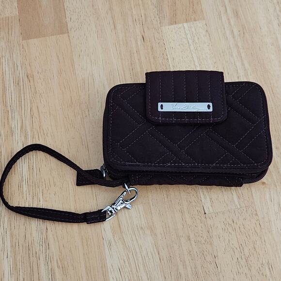 Vera Bradley Iconic RFID Wallet/Wristlet Mulled Wine EUC - Picture 1 of 7